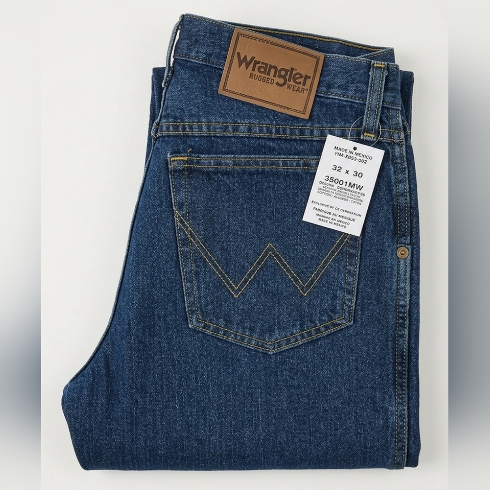 Wrangler Rugged Wear Relaxed Fit Jeans 100% Cotton 35001